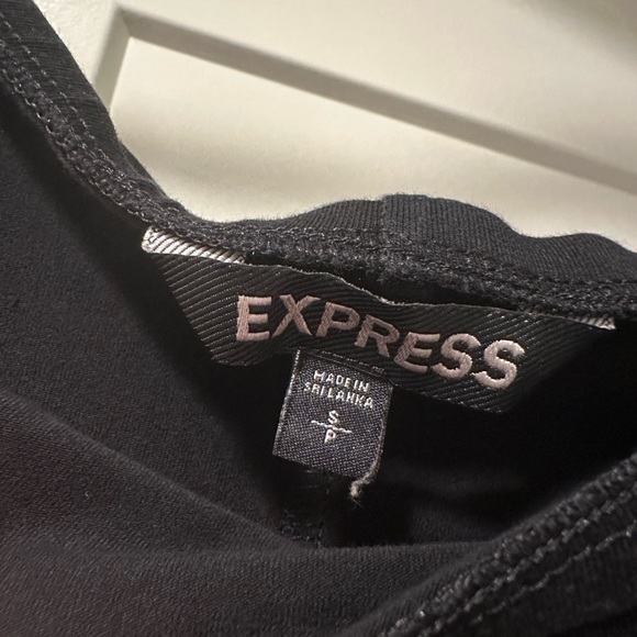 Express Black Off The Shoulder Strapless Mini Dress - Picture 4 of 6